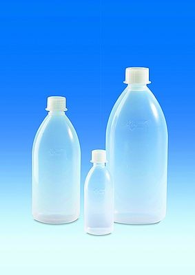 Narrow-mouth bottle, PFA-economy with screw cap, ETFE, 500 ml