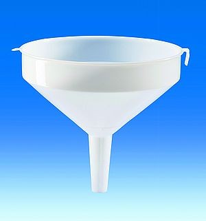 Large funnel, PE-HD Ø 400 mm, length 365 mm, stem Ø 42 mm