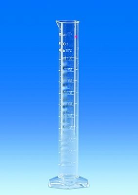 Volumetric cylinder, PMP, class A, CC tall form, raised scale, 2000 ml