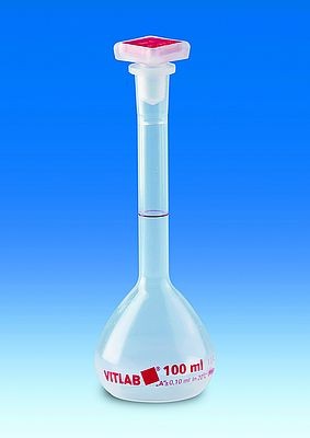 Volumetric flask, PMP, class A with stopper NS 10/19, PP, 25 ml