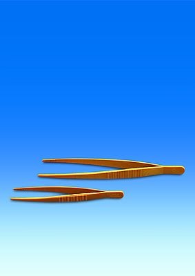 Forcep, POM yellow, blunt, with optimal springiness, length 115 mm