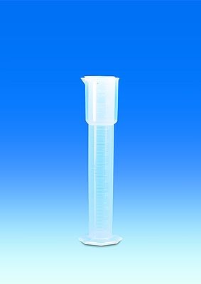 Hydrometer cylinder, PP raised scale 500 ml