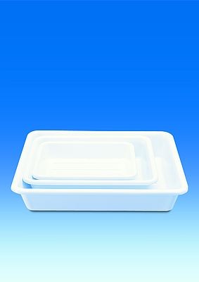 Deep tray, PVC white, 550 x 430 x 190 mm