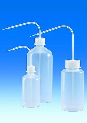 Wash-bottle, PP GL 25, wash-bottle cap, PP, 500 ml