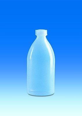 Narrow-mouth bottle, PE-LD with screw cap, PE-LD, 500 ml