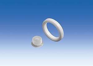 Air vent cap for micro filter with Luercone (PP) and sealing ring (PTFE) for all dispensers VITLAB® simplex²/genius²