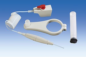 Flexible discharge tubing (FEP) with recirculation valve (PTFE) for dispenser VITLAB® simplex²/genius² 2ml, 5ml, 10ml